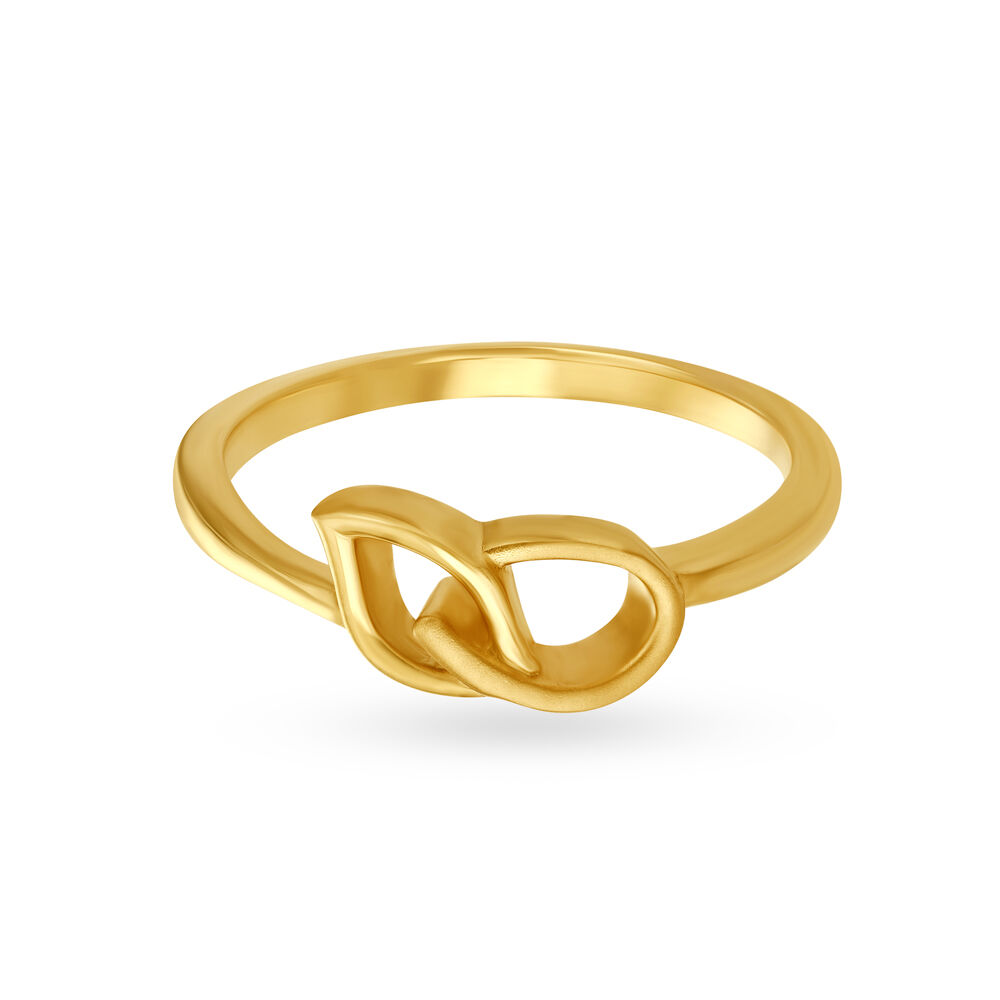 Dainty Leaf Gold Ring