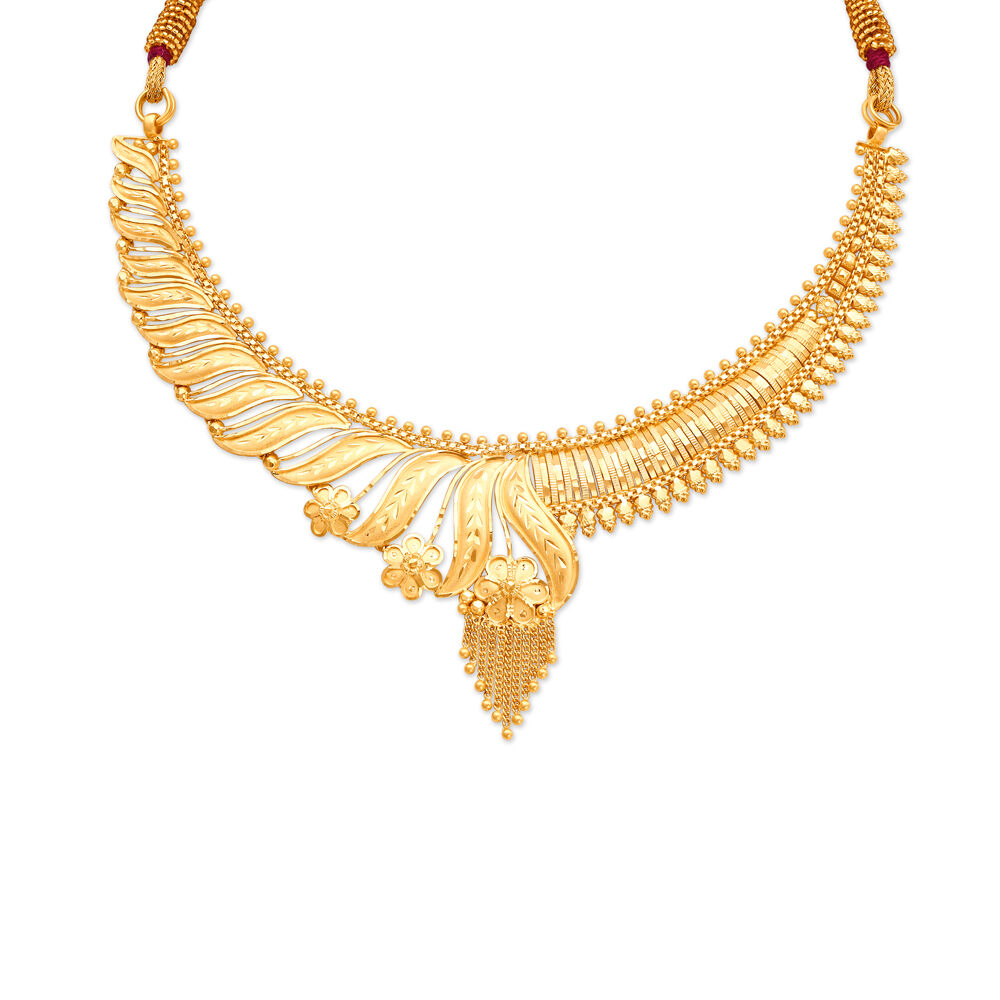 Tanishq necklace hotsell gold with price