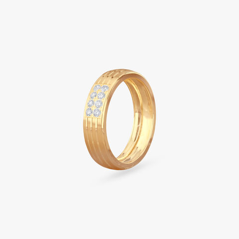 Gridline Grandeur Diamond Ring for Men