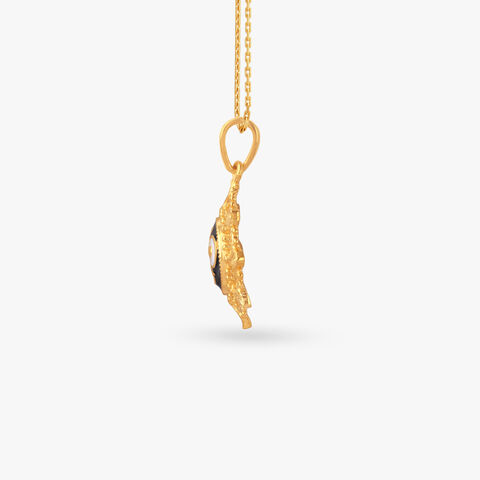Divine Radiance Gold Pendant