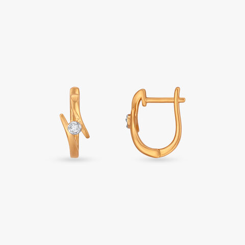 Axis Glow Diamond Hoop Earrings