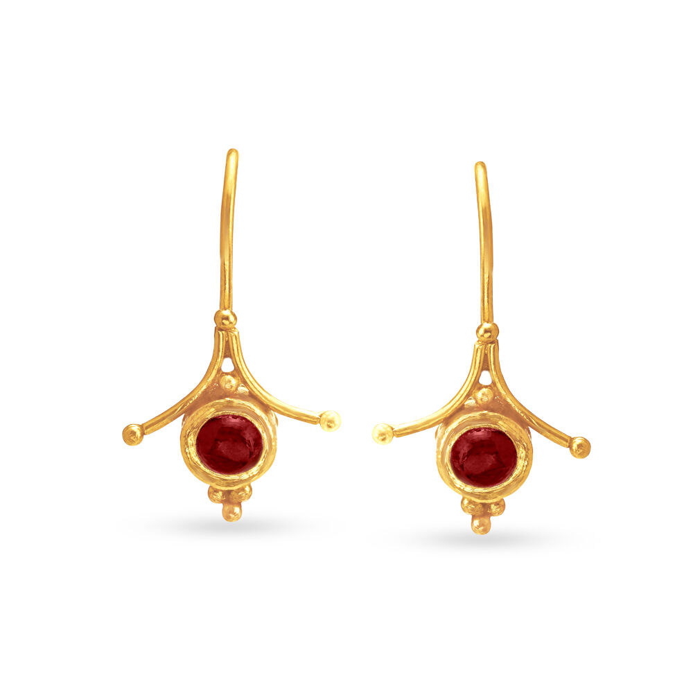 Gold drop discount earrings tanishq