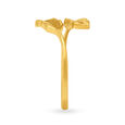 Leaf Pattern Gold Finger Ring,,hi-res image number null