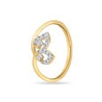14 KT Yellow Gold Timeless Leafy Diamond Ring,,hi-res image number null
