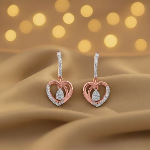 Love Loop Diamond Drop Earrings