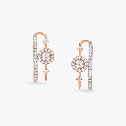 Galactic Diamond Stud Earrings
