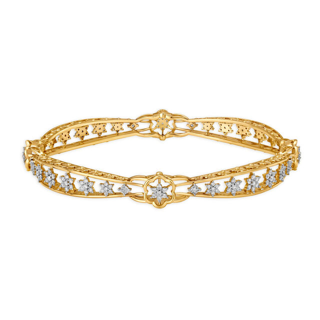 Regal Diamond Bangle for Traditional Festive Wear,,hi-res image number null