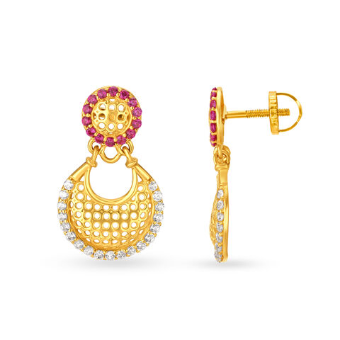 Surreal Gold Antique Drop Earrings