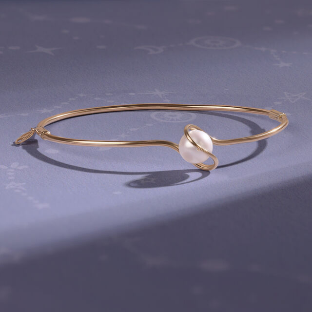 Saturn's Splendour 14KT Pearl  Bangle,,hi-res image number null