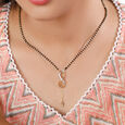 14 Karat Stunning Diamond Mangalsutra,,hi-res image number null