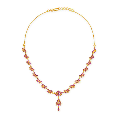 Enchanting Ruby Necklace Set