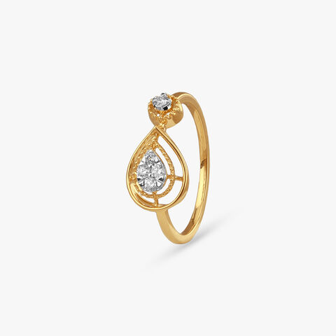 Infinity Dewdrop Diamond Ring