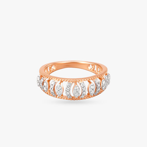 Vintage Charm Diamond Finger Ring