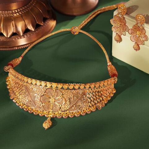 Intricate Choker Necklace Set
