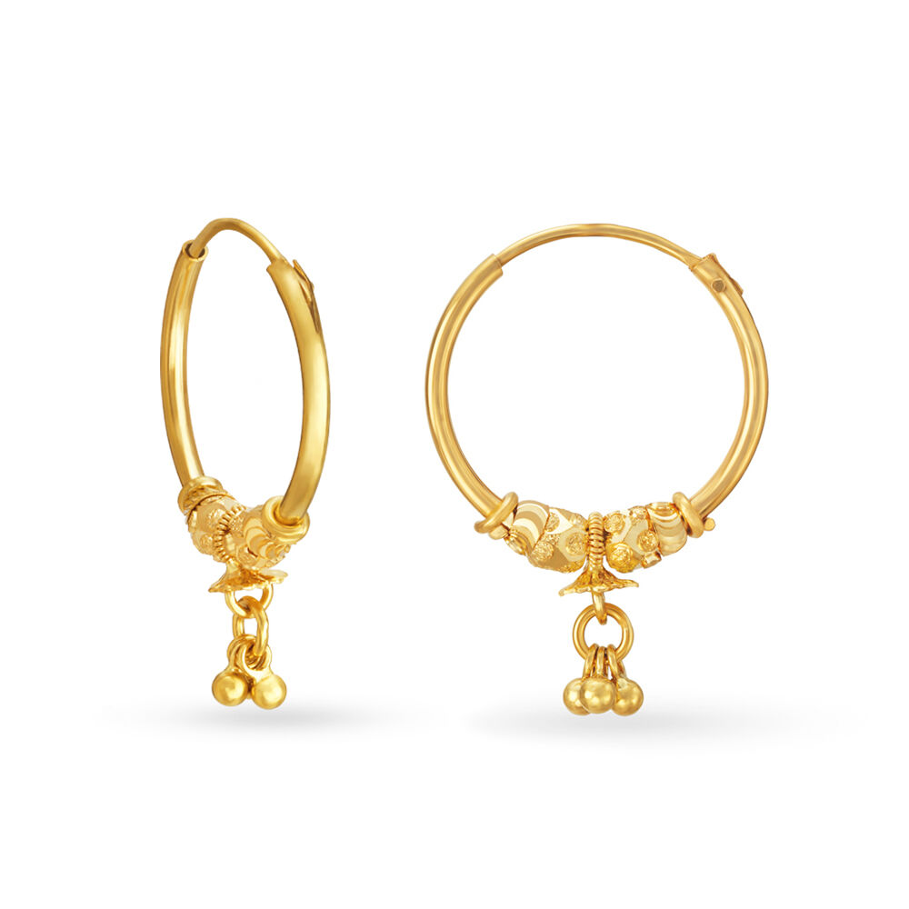 Bali Earrings | Buy Gold And Diamond Bali Earrings Online