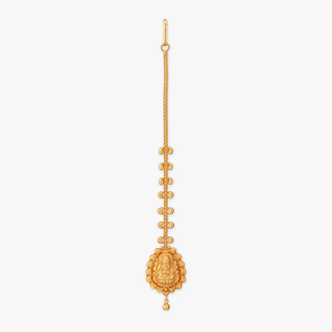 Divine Bloom Gold Maang Tikka