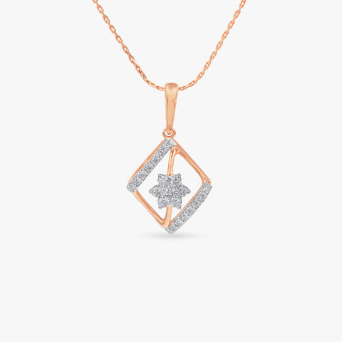 Delicate Bloom Diamond Pendant