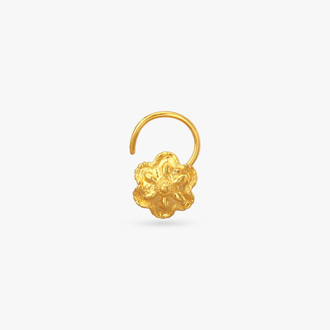 Bloom Charm Gold Nose Pin