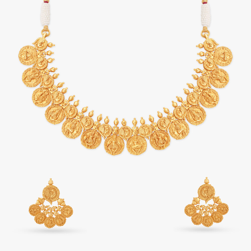 Perini Dance Gold Necklace Set
