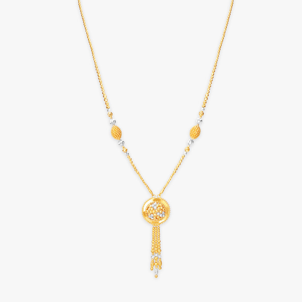 Tanishq gold necklace designs in 20 grams clearance