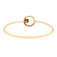 18 KT Yellow Gold Gleaming Circle Diamond and Onyx Bangle,,hi-res image number null