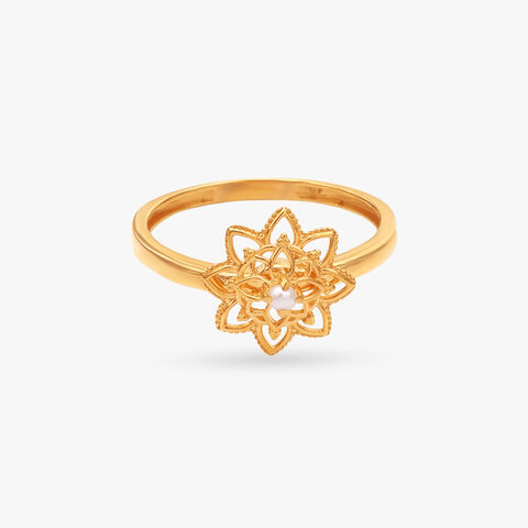 Sacred Bloom Gold Ring