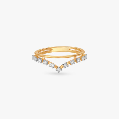 Chic Crown Diamond Finger Ring