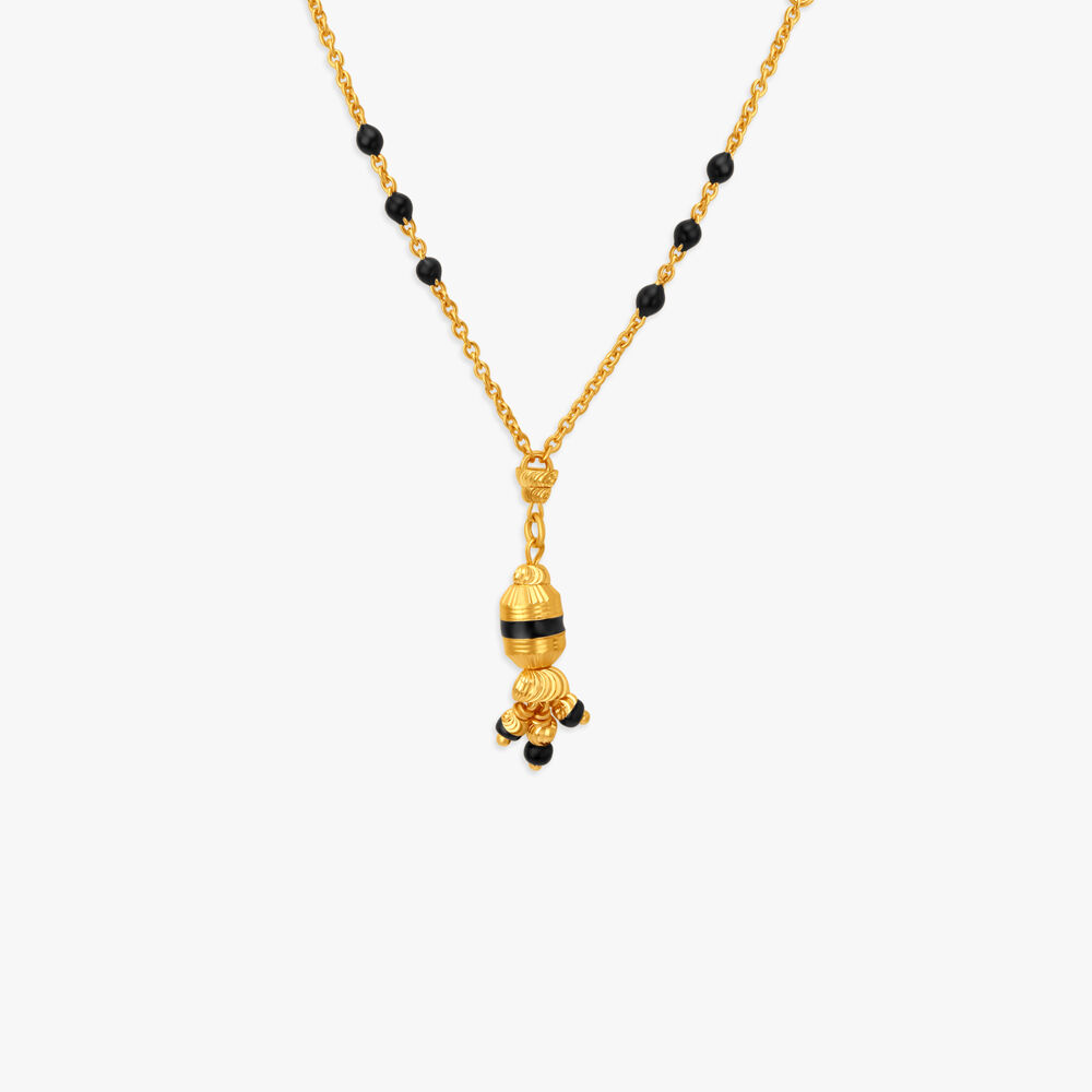 Gold mangalsutra designs with price in tanishq clearance