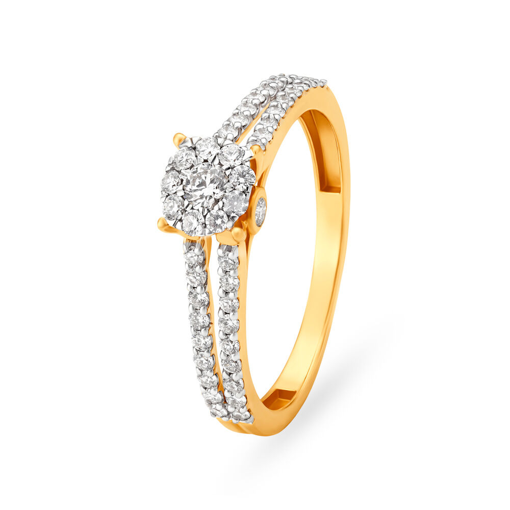 Buy Mia by Tanishq 14k (585) White Gold and Diamond Ring for Women at  Amazon.in