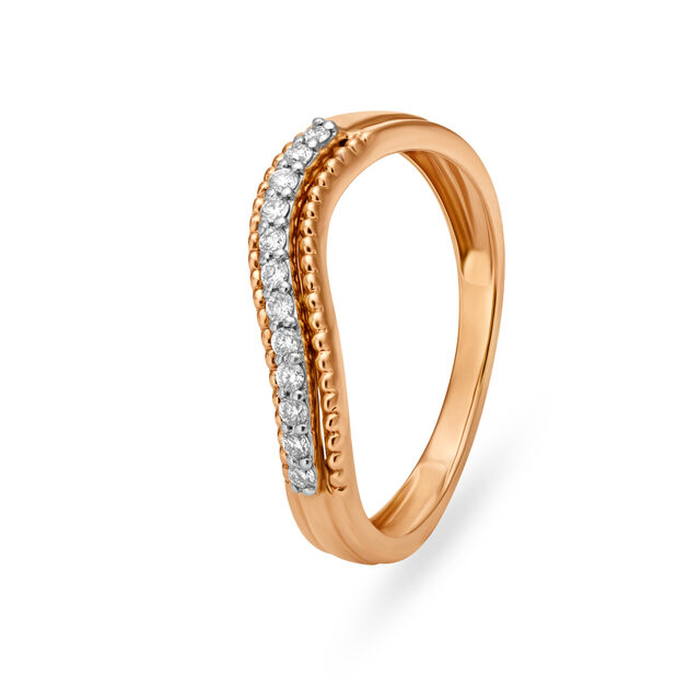 Chic Eternity Diamond Ring in White and Rose Gold,,hi-res image number null