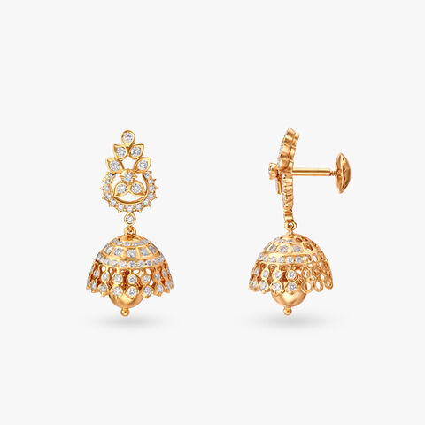 Royal Diamond Jhumka Earrings