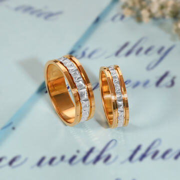 Silver Lining Couple Rings