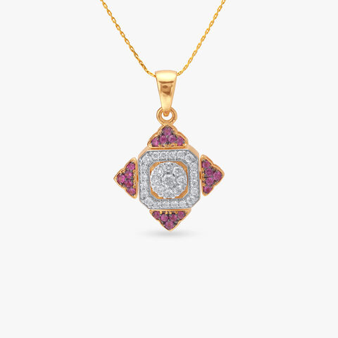 Regal Bloom Diamond Pendant