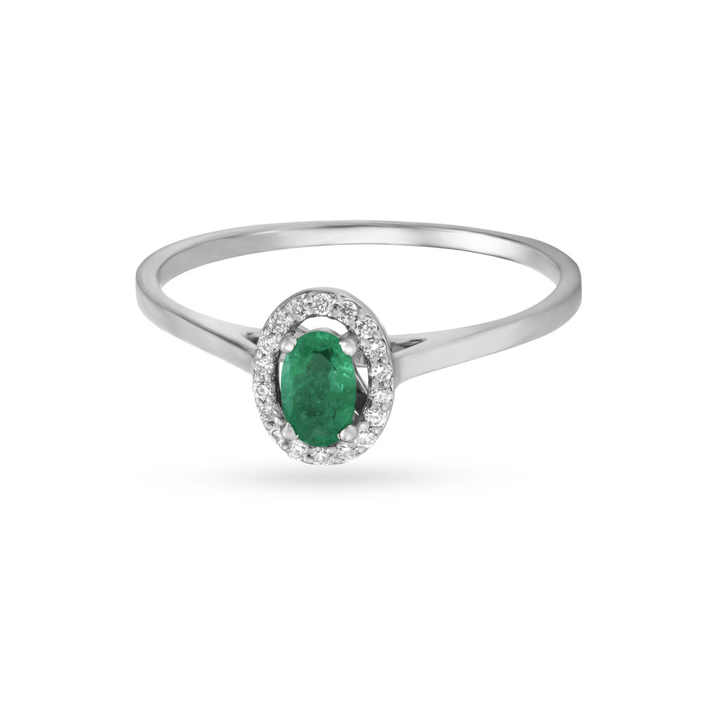 Emerald ring new arrivals tanishq