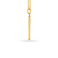 Engaging Gold Pendant with Carved Circles For Men,,hi-res image number null