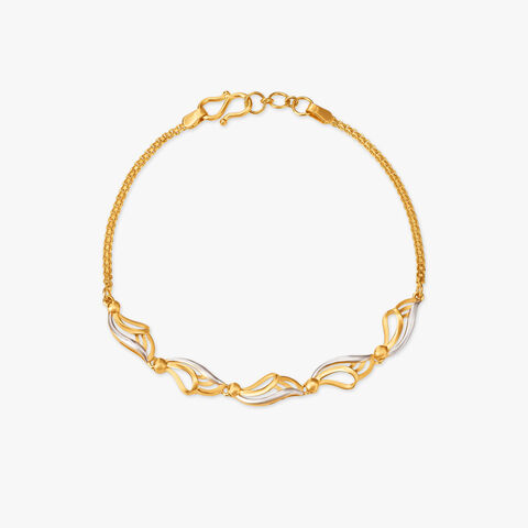 Ribbon Drift Gold Bracelet