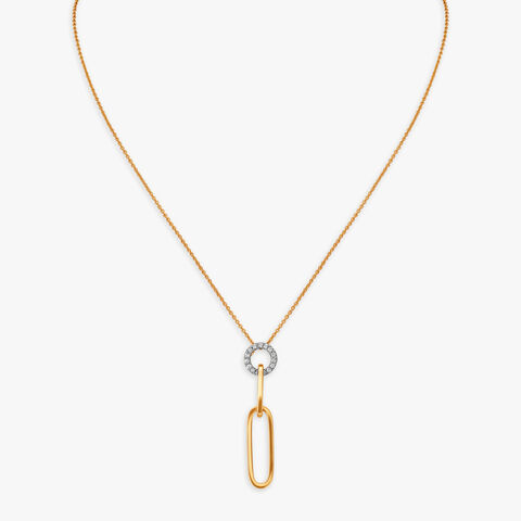 Enchanted Moon Diamond Pendant with Chain
