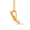 Precious Feet Motif Gold Pendant for Kids,,hi-res image number null