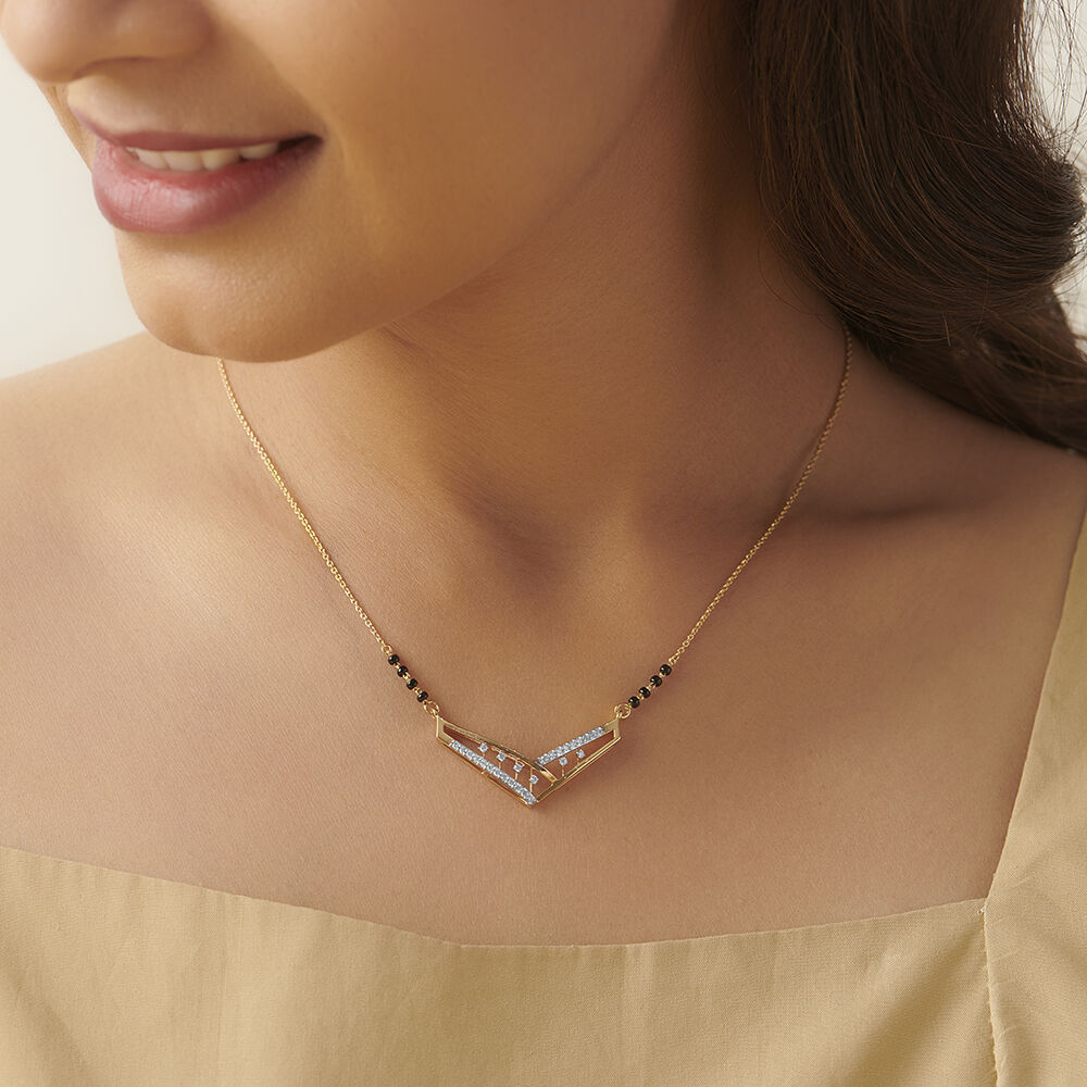 V hotsell shaped mangalsutra