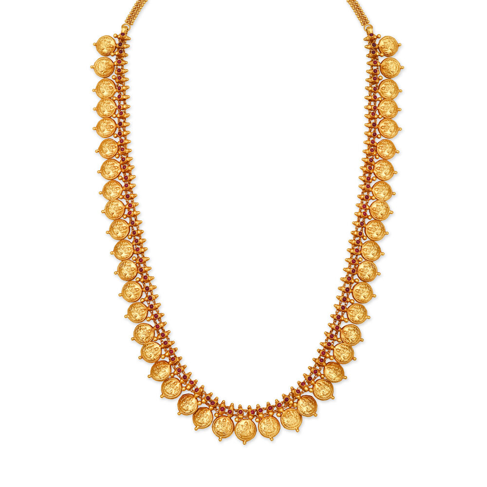 Divine Temple Gold Haaram for the Tamil Bride