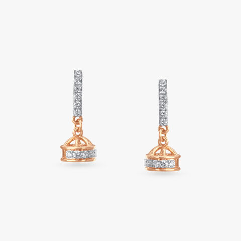 Dazzle Dome Diamond Jhumka Earrings