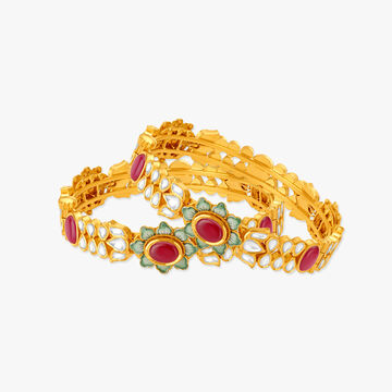Tanishq kundan bangles clearance