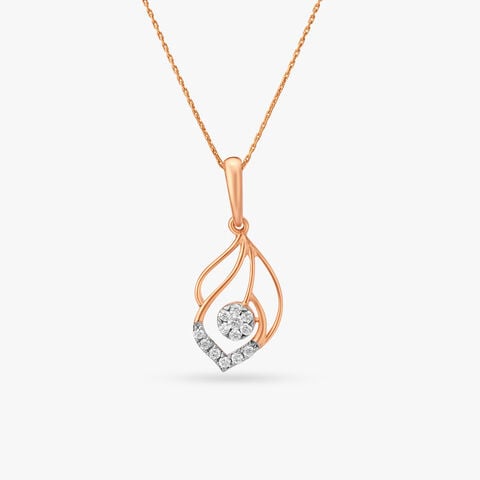 Gorgeous Geometric Diamond Pendant