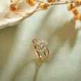 Graceful Crossover Diamond Ring,,hi-res image number null