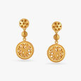 Mesh Coin Drop Earrings,,hi-res image number null
