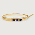 Pyramid Elevation Strip 18 KT Lapis Lazuli Bangle,,hi-res image number null
