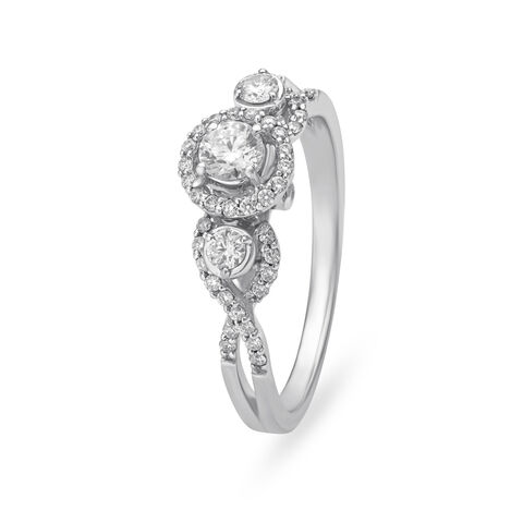 Royal White Gold and Diamond Ring