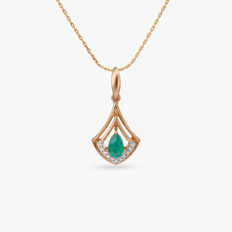 Arched Grace Diamond Pendant