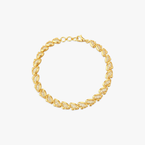 Whispering Leaves Gold Bracelet