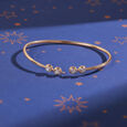 Sublime Crescents 14Kt Diamond Bangle,,hi-res image number null